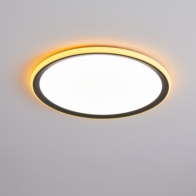 The inner and outer ring of the ceiling lamp uses LED lamp beads as the light sourceAP8019-7