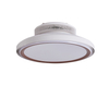  Bladeless Ceiling Fans with Lights, 6 Speeds Reversible Low Profile Ceiling Fan, Quiet DC Motor Ceiling Fan for Bedroom 8036-7
