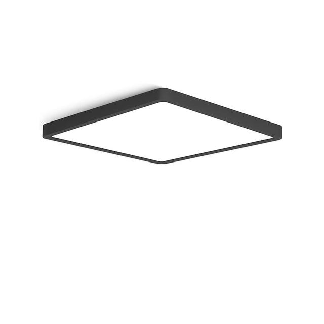 Square Ceiling Light Black