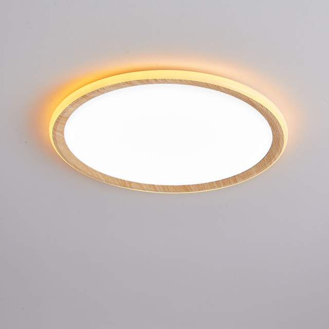 The inner and outer ring of the ceiling lamp uses LED lamp beads as the light source.