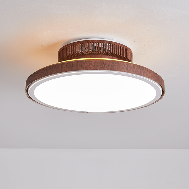 Ceiling Fan with LED Light,Ultra-Thin Ceiling Fans with Lamps,Remote Control Dimmable,Adjustable Wind 3-Speed,Low Noise Fan Lighting AP8036-S4