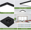 Square Ceiling Light Black