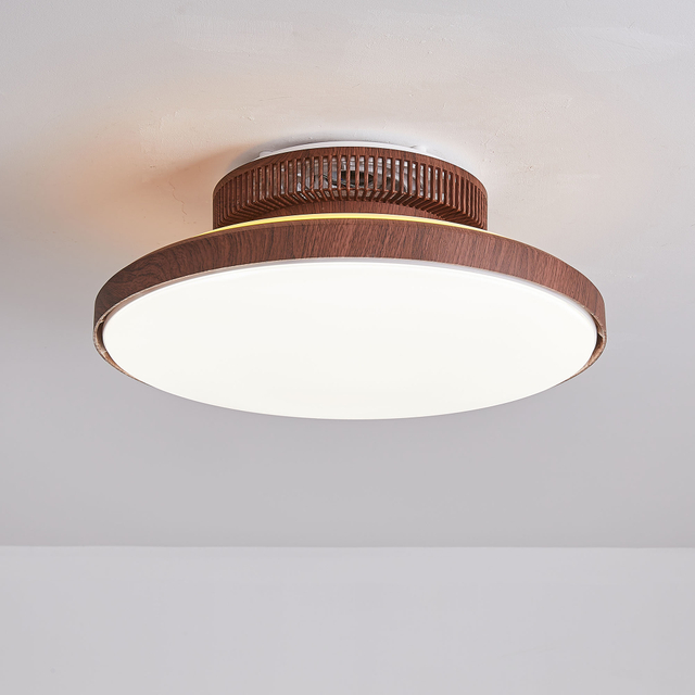 Ceiling Fan with LED Light,Ultra-Thin Ceiling Fans with Lamps,Remote Control Dimmable,Adjustable Wind 3-Speed,Low Noise Fan Lighting AP8036-S5