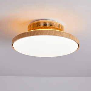 Ceiling Fan with LED Light,Ultra-Thin Ceiling Fans with Lamps,Remote Control Dimmable,Adjustable Wind 3-Speed,Low Noise Fan Lighting AP8036-S8
