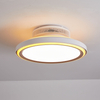  Bladeless Ceiling Fans with Lights, 6 Speeds Reversible Low Profile Ceiling Fan, Quiet DC Motor Ceiling Fan for Bedroom 8036-7